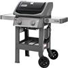 Weber Spirit II E-210 GBS Barbecue a Gas, 2 Bruciatori, Griglia di Cottura 51 x 46 cm, Termometro sul Coperchio, Ripiano Laterale Sinistro Laterali Ripiegabile, 4 Ruote, Nero/Grigio