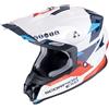 Scorpion Casco Moto Cross Enduro Scorpion VX-16 EVO AIR ROD Bianco Ro