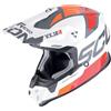 Scorpion Casco Moto Cross Enduro Scorpion VX-16 EVO AIR ANALOG Bianco
