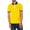 Fila Uomo Polo Classica a Righe Vintage, Giallo, M