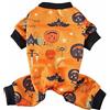 XIAOYU Vestiti per cani di Halloween per piccoli costumi di Halloween per animali domestici, tuta per cappotti per cani da festa, motivo a lume di candela/zucca/pipistrello, M