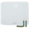 Salter Bilancia elettronica da bagno Ghost 9204 WH3R Premium Compact, capacità massima 180 kg, display nascosto fino all'accensione di facile lettura, vetro di sicurezza temperato, piedini in moquette, precisa e affidabile, kg o lbs, bianca