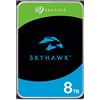 Seagate SkyHawk, 8 TB, Hard Disk Interno per Applicazioni Video, Unità SATA 6 GBit/s, 3.5, Cache 256 MB, 3 Anni servizi Rescue in-house, Pacchetto di Facile Apertura (ST8000VXZ10), Amazon Exclsusivo