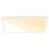 BRILONER Plafoniera LED per Soggiorno, Plafoniera Piatta, Lampada per Soggiorno, Pannello LED, Colore Della Luce Regolabile, Retroilluminazione, Bianco