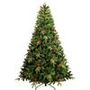 Uten Artificiale Albero di Natale 180 cm, Realistica PE Albero Decorazione Interna, 950 Punte PVC e PE Aspetto Naturale Rami, 31 Gruppo Bacche Rosse, Ramo Cerniera, Riutilizzabile