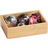 Wenko 23918100 - Contenitore per il bagno in bambù, serie Terra, Marrone, 15 x 4.5 x 10 cm