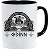 Jungle Mug Tazza vichinga nordica, idea regalo per uomini anziani, papà nonno, motivo: vichingo, teschio da bierkbrog thors hammer (VIKING019)