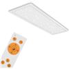 Briloner Leuchten - Pannello a LED, lampada a soffitto con decorazione a stella, dimmerabile, regolazione della temperatura di colore, incl. telecomando, 24 Watt, 2.200 Lumen, bianco, 1000x250x65mm