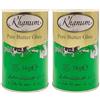 Kajal Khanum - Grasso per burro puro ghee, 2 x 1 kg, di alta qualità per friggere, cucinare e cuocere, perfetto per friggere, alto punto di fumo, senza additivi con adesivo Kajal