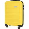 BARRENS Valigia Bagaglio a Mano 55x40x20 - Trolley Cabina Rigido in ABS - 4 Ruote 360° - Piccola Valige Cabin Size 34 L (Giallo)
