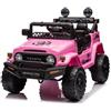 Piston Car Auto Elettrica per Bambini Toyota Cruiser Fuoristrada Macchina Rosa