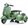 Piston Car Piaggio Vespa Mini Verde a Batteria 6 V con Sidecar Elettrica da Bambini