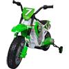 Pilots Kids Scooter Motorino Elettrico per Bambini a Batteria 12 Volt Verde Moto da Cross