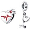 Amuefer 2-3 Pezzi Charm Compatibili Bracciale Collana, Argento Sterling Oro Rosa Murano Glass Elefante Amici Farfalla Amore Infinito Clips Ciondolo Natale Gioielli Regali per Donne Moglie Amici