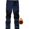 Voqeen Pantaloni Trekking Uomo Invernali l'escursionismo e Lo Pantaloni da Sci Uomo Invernali Impermeabili Foderati in Pile con 5 Tasche con Cerniera per Il Campeggio, Lo Sci e l'escursionismo