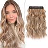 SEGO 40 cm Extension Capelli Filo Invisibile Estensioni Capelli Finti Per Treccine Mossi Sintetiche Posticci Per Capelli Lunga Ondulati Ricci Donna 18TP88B
