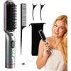 Befeixue Piastra per capelli portatile, spazzola per piastra per capelli senza fili | Piastra per capelli portatile con display LCD - Spazzola lisciante 3 livelli di temperatura, pettine per lo