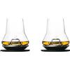 PEUGEOT Set 2 bicchieri degustazione Atmosphere cl 38 con base zamak e sottobicchiere