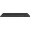 Cannoli Scrivania per computer, tavolo da cucina, scrivania in legno massiccio con sedile per sala da pranzo, ufficio, cucina, balcone, tavolino da scrittore-80 x 50 x 1,6 cm, nero