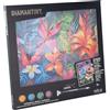 NICE & NASTY S.R.L. Diamantiny Fiori Tropicali Quadro su Tela con Numeri 22x30x1,5 cm