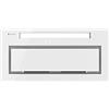 GLOBALO Cappa aspirante, cappa da incasso per cucina, con illuminazione, larghezza di installazione 60 cm, senza motore, Cooperazione con la turbina, Silentio 60.2 White