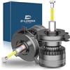 D-Lumina Lampadina H4 LED 360° 120W 20000LM 6500K Super Brillante Fari Kit Sostituzione la Alogena Abbaglianti e Anabbaglianti per 12V Auto, 2 pezzi