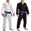 Sconosciuto BJJ Gi - Uniforme brasiliana Jiu Jitsu Gi, 100% cotone, tessuto perlato con toppe, leggero, per bambini, uomini e donne, bianco, M1 (120cm - 129cm)