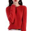 QingxingFa Cashmere per Donna, Cardigan in Cashmere per Donna, in Cashmere per Donna (Rosso,M)