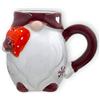 MIK funshopping Tazza natalizia | Tazza in ceramica di alta qualità con design natalizio | Ideale per bevande calde e fredde | Nano rosso 350ml