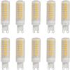 HUAMu G9 LED Lampadina 10W, 95-LED SMD2835 900LM Equivalente 100W Alogena, Luce Bianca Calda 3000K, Non Dimmerabile, Angolo Di Fascio Di 360 °,Confezione da 10