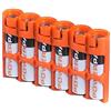 STORACELL PowerPax - Contenitore per 6 batterie AAA, colore: Arancione