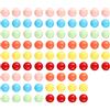 Ailebens Sfere di marmo di ricambio da 12 mm, 84 palline da gioco in acrilico tinta unita, per dama cinesi, gioco da tavolo, giocattolo per smistamento dei colori, giochi in marmo (6 colori)
