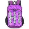 Bekahizar - Zaino da 20 l, ultra leggero, pieghevole, impermeabile, da viaggio, per sport, viaggi, arrampicata, per uomini, donne, bambini, viola argento
