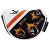 BIG TEETH Copertura per putter da golf, mezza mazza da golf, piccola copertura per mazze da golf, protezione per testa del mazzo, chiusura magnetica, bomba carina per Scotty Cameron Taylormade Odyssey