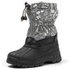 JOMIX Stivali Bambini Ragazzi Doposci Stivaletti Bambine Ragazze da Neve Impermeabile Scarpe Invernalin Imbottite da Bimbi Bimbe MB9536 (Grigio, 34)