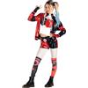 Ciao-Harley Quinn costume travestimento bambina originale DC Comics (Taglia 8-10 anni), Colore Rosso, Nero, 11751.8-10