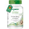 fairvital NADH 20 mg sublinguale, 60 compresse da sciogliere in bocca, ALTO DOSAGGIO, coenzima 1, VEGANO