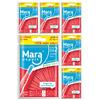 Mara Expert - Spazzole per spazi interdentali da 0,5 mm, ISO 2, fini, 6 x 32, di colore rosso, spazzole standard