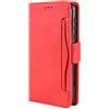 HualuBro Cover per Realme 7 5G, Flip Cover a Libro in Premium PU Pelle Magnetica Antiurto Case Portafoglio Custodia per Oppo Realme 7 5G Cover - Rosso