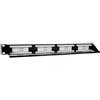 Phasak Patch Panel PU 2424 24P Cat.6 UTP 1U Dual Organizador Rack 19? Aluminio Negro