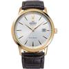 Orient Contemporary Symphony III - Orologio Uomo Automatico a Carica Manuale Casual Cinturino In Pelle Marrone Cassa In Acciaio Quadrante Grigio - RA-AC0F04S30B RA-AC0F04S