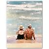 James Coates - Coppia sulla spiaggia Stampa artistica Poster Wall Art Art Art 40,6 x 30,5 cm (A3)