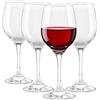 Glasmark KROSNO 1992 Bicchieri da vino Set di 4 bicchieri da vino bianco da 250 ml Bicchieri da vino rosso Bicchiere da vino Dessert Cocktail Bicchieri da acqua Lavabili in lavastoviglie