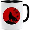 Jungle Mug Tazza vichinga nordica, idea regalo per uomini anziani, papà, nonno, motivo vichingo, teschio, boccale da birra, martello (VIKING009)