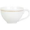GENEVIEVE LETHU 537681 - Tazza da caffè, 90 ml, Ø 7,5 cm H 5 cm, collezione Via Lattea, porcellana fine bianca, con finitura dorata, decorazione a stelle