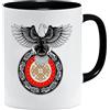 Jungle Mug Tazza vichinga nordica, idea regalo per uomini anziani, papà, nonno, motivo vichingo, teschio, boccale da birra, martello (VIKING016)