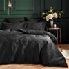 Paoletti Palmeria Set copripiumino in velluto trapuntato - Nero - Singolo