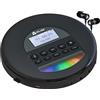 KLIM Nomad - Lettore CD Portatile - Batteria a Lunga Durata - Include Auricolari KLIM Fusion - Compatibile con CD-R, CD-RW, MP3 - Lettore SD, Radio FM, Bluetooth - Ideale per Auto - Hi-Fi - NUOVO