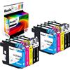 Koala Cartuccia d'inchiostro Compatibili per Brother LC223 XL per DCP-J4120DW DCP-J562DW MFC-J5320DW MFC-J480DW MFC-J680DW MFC-J4620DW MFC-J5620DW MFC-J5625DW (4Nero, 2Ciano, 2Magenta, 2Giallo)