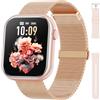 Hwagol Smartwatch Uomo Donna, 1,85'' Schermo Orologio Smartwatch con Chiamata Bluetooth e Risposta Vivavoce, Smart Watch con Contapassi, Cardiofrequenzimetro da Polso, Orologio Fitness per Android iOS